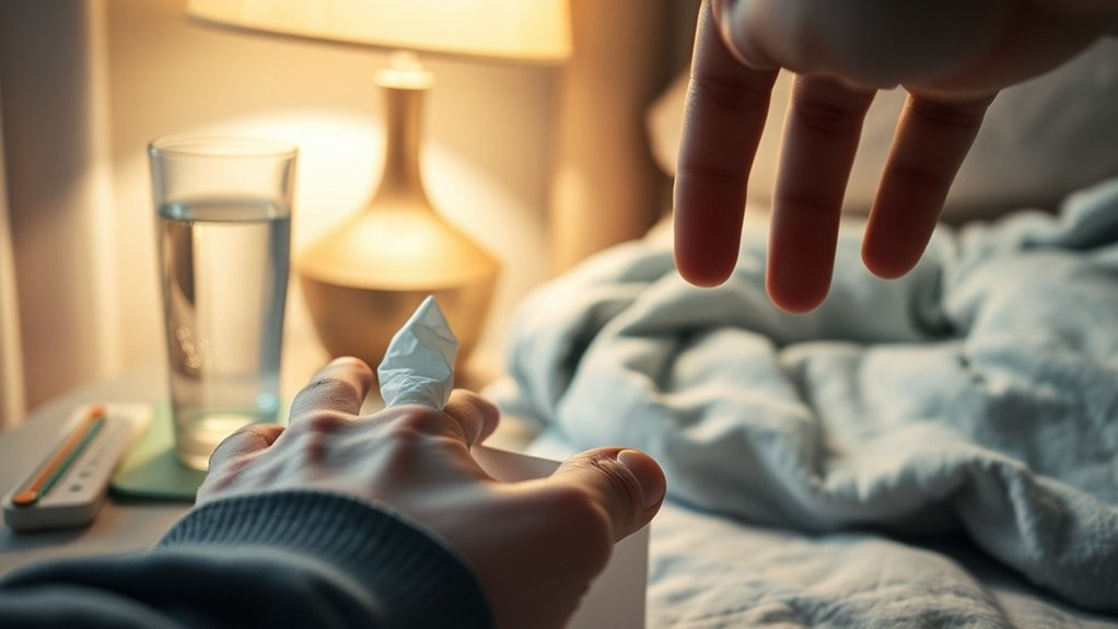 début soudain des symptômes de grippe
