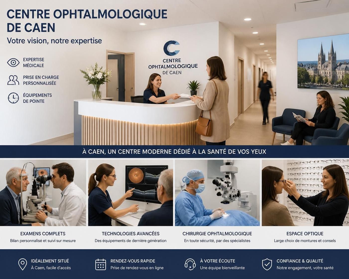 découvrez le centre ophtalmologique hello santé à caen : des services spécialisés en ophtalmologie pour tous vos besoins visuels. expertise et soins adaptés au cœur de caen.