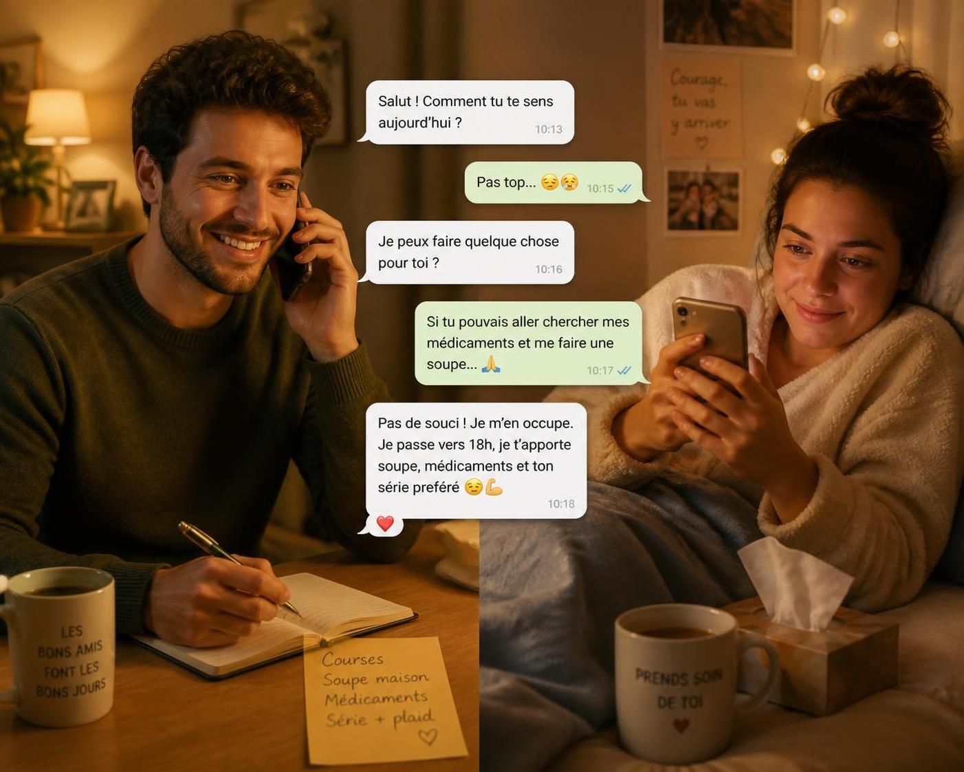 découvrez des idées de messages réconfortants à envoyer par sms à quelqu'un dont un proche est malade, pour apporter soutien et réconfort en ces moments difficiles.