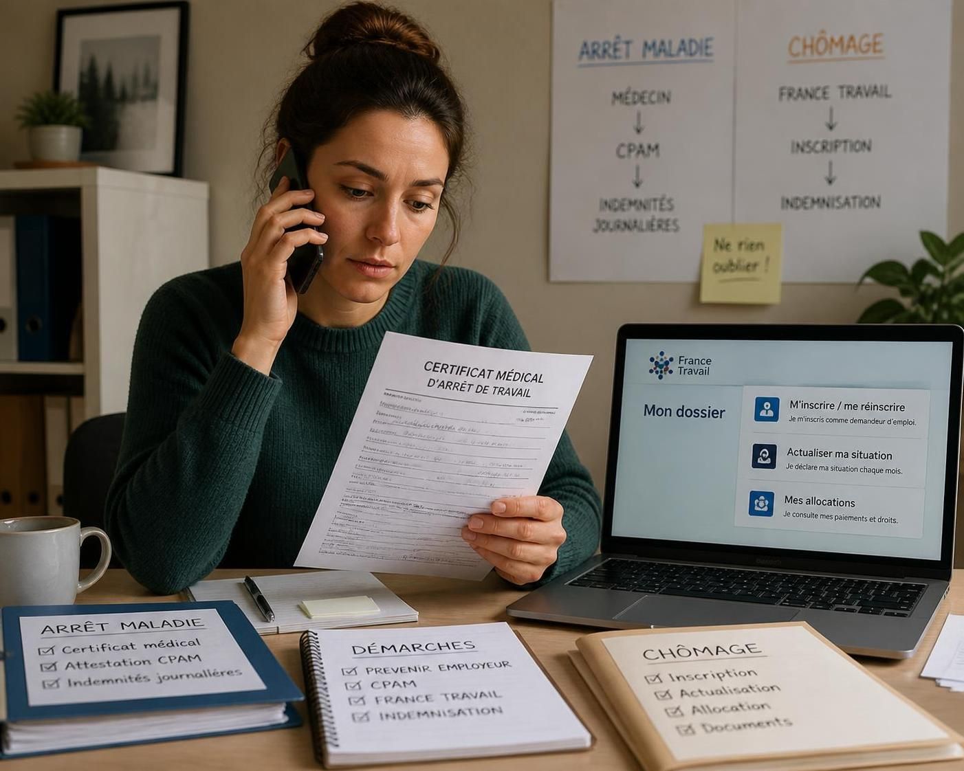 découvrez les informations essentielles pour gérer efficacement votre arrêt maladie et votre situation de chômage. conseils pratiques et démarches à suivre pour une meilleure organisation.