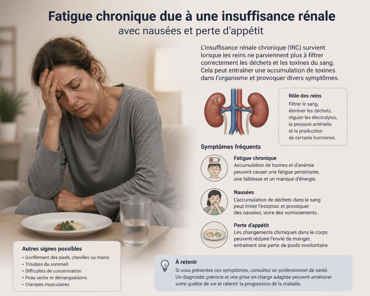 découvrez les principaux symptômes des maladies des reins à reconnaître rapidement pour une prise en charge efficace et éviter les complications.